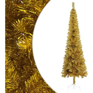 VidaXL Slim Christmas Tree Gold 180 cm