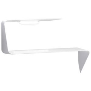 Mamba Desk - Shelf - With Led - Right angle - L 135 x H 93 cm by MDF Italia White