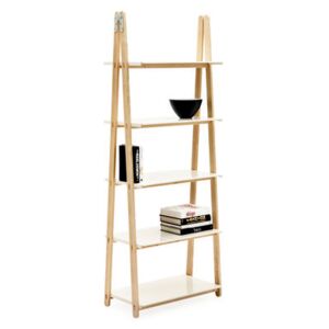 One Step Up Shelf - Bookcase by Normann Copenhagen White/Natural wood