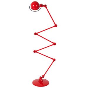 Loft Zigzag Floor lamp - 6 arms - H max 240 cm by Jieldé Red