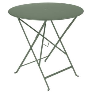 Bistro Foldable table - Ø 77 cm - Foldable - With umbrella hole by Fermob Green