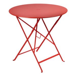 Bistro Foldable table - Ø 77cm - Foldable - With umbrella hole by Fermob Red