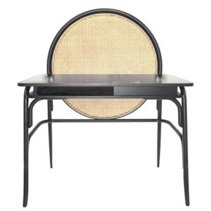 Allegory Desk - / Teak & wood - L 100 cm by Wiener GTV Design Black/Natural wood