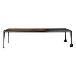 Big Will Extending table - / L 200 to 300 cm - Walnut by Magis Black/Natural wood