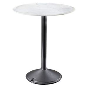 Brut Round table - / Marble - Outdoor - Ø 60 cm by Magis White/Black