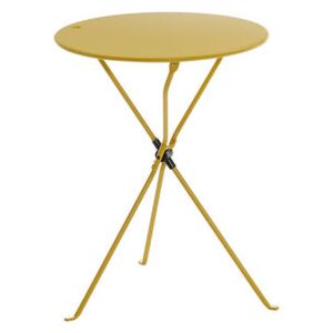 Cumano Foldable table - / Ø 55 cm by Zanotta Yellow