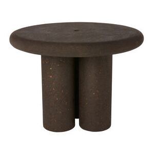 Cork Round table - / Recycled cork - Ø 100 cm by Tom Dixon Brown