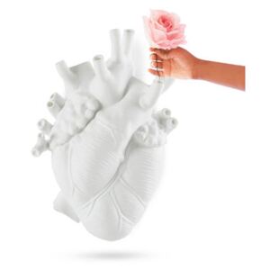 Love in Bloom Vase - Giant / Human heart - Resin / H 60 cm by Seletti White