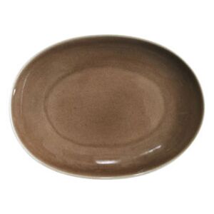 Maguelone Dish - / 28 x 21.5 cm - Handmade stoneware by Jars Céramistes Brown