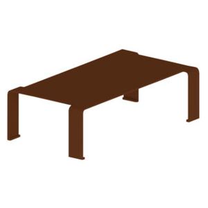 Spin Large Coffee table - / 130 x 73 x H 36 cm by Zeus Brown