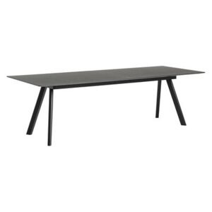 CPH 30 Extending table - / L 250 x 90 cm - Linoleum by Hay Black