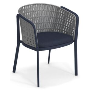 Carousel Armchair - / Synthetic rope & metal by Emu Blue/Grey