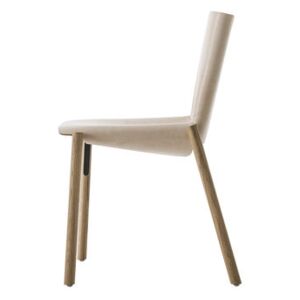 1085 Edition Chair - / Real leather by Kristalia Beige/Natural wood