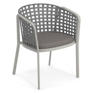 Carousel Armchair - / Synthetic rope & metal by Emu Grey
