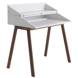 Bureau Writing desk - L 90 cm by Horm White/Natural wood