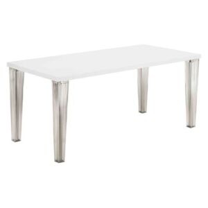 Top Top Rectangular table - 160 cm - lacquered table top by Kartell White
