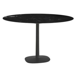 Multiplo indoor/outdoor - Round table - For outdoor - Ø 118 cm by Kartell Black