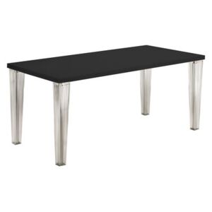 Top Top Rectangular table - 160 cm - lacquered table top by Kartell Black