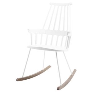 Comback Rocking chair by Kartell White/Natural wood