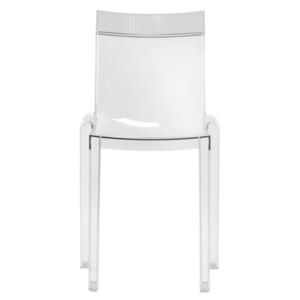 Hi Cut Stacking chair - Transparent polycarbonate by Kartell Transparent