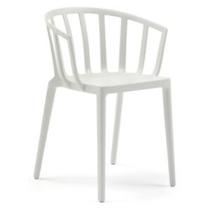 Generic AC Venice Stackable armchair - / Matt polycarbonate by Kartell White