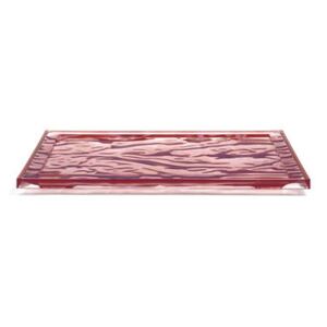 Dune Small Tray - / 46 x 32 cm - PMMA by Kartell Pink