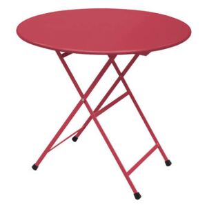 Arc en Ciel Foldable table - Ø 80 cm - Foldable by Emu Red