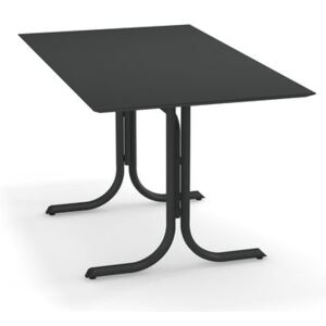 System Foldable table - / 80 x 140 cm by Emu Grey/Silver/Metal