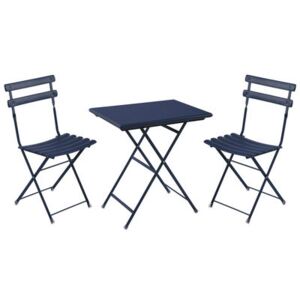 Arc en Ciel Table & seats set - Table 70 x 50 cm + 2 chairs by Emu Blue