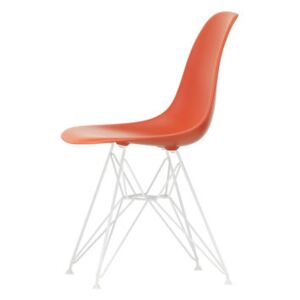 DSR - Eames Plastic Side Chair Chair - / (1950) - White legs by Vitra Red