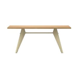 EM Table Rectangular table - / 180 x 90 cm - By Jean Prouvé, 1950 by Vitra Natural wood
