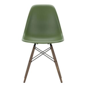 DSW - Eames Plastic Side Chair Chair - / (1950) - Dark wood by Vitra Green