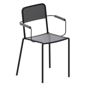 Ginger Stackable armchair - / Micaceous grey by Zeus Grey