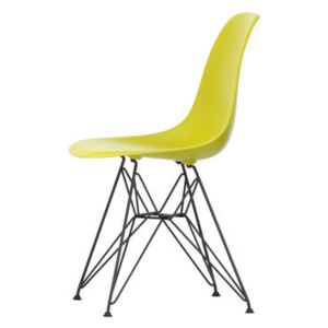 DSR - Eames Plastic Side Chair Chair - / (1950) - Black legs by Vitra Yellow