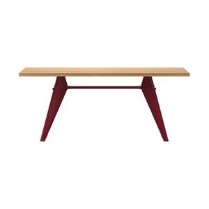 EM Table Rectangular table - / 180 x 90 cm - By Jean Prouvé, 1950 by Vitra Natural wood