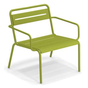 Star Stackable low armchair - / Metal by Emu Green