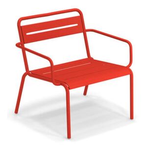 Star Stackable low armchair - / Metal by Emu Red