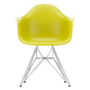 DAR - Eames Plastic Armchair Armchair - / (1950) - Chromed legs by Vitra Yellow