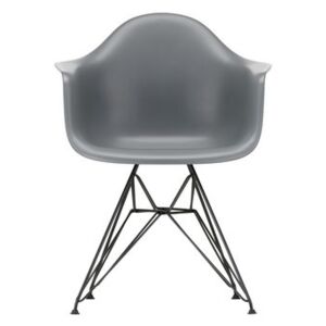 DAR - Eames Plastic Armchair Armchair - / (1950) - Black legs by Vitra Grey