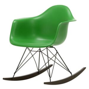 RAR - Eames Plastic Armchair Rocking chair - / (1950) - Black legs & dark wood by Vitra Green