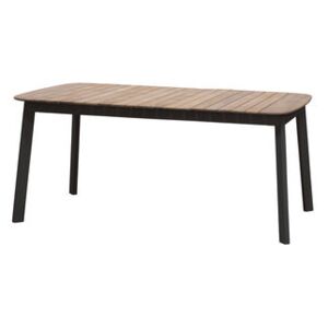 Shine Rectangular table - Teack top - L 166 cm by Emu Black