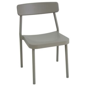 Grace Outdoor Stacking chair - Metal by Emu Grey