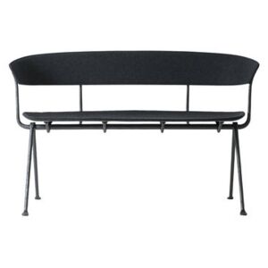 Officina Bench - / Fabric - L 125 cm by Magis Grey/Black
