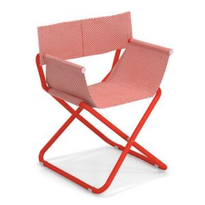 Snooze Directeur Folding armchair - / Fabric & Metal by Emu Red