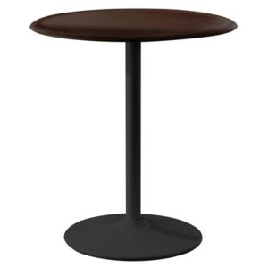 Pipe Round table - Ø 66 cm by Magis Black/Natural wood