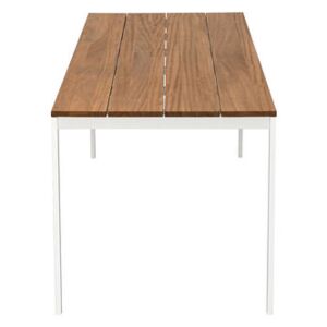 Be-Easy Rectangular table - / Teak - 200 x 79 cm by Kristalia White/Natural wood