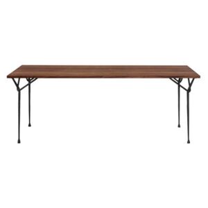 Officina Outdoor Rectangular table - 200 x 90 cm - Wood by Magis Black/Natural wood