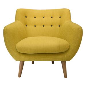 Coogee Padded armchair by Sentou Edition Yellow
