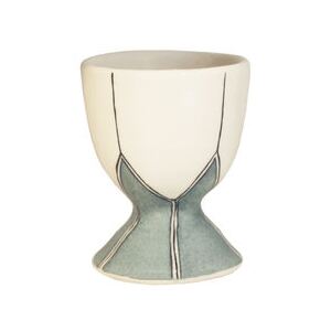 Daria Eggcup - / Hand-painted ceramic by Maison Sarah Lavoine Green
