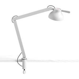 PC Architect lamp - / Clamp base - Double arm by Hay Grey